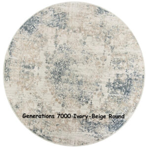 Generations 7000 Ivory-Beige Round Rug