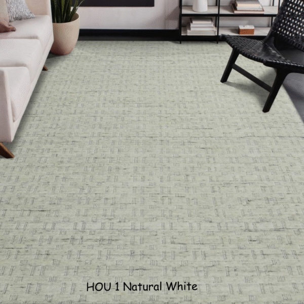 HOU 1 Natural White Rug