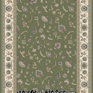 HZE Kashan green-ivory