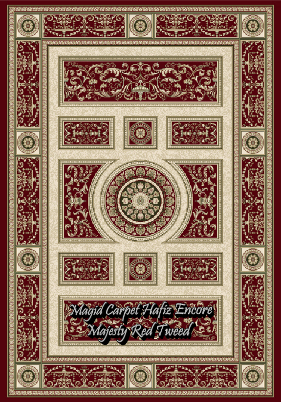 HZE Majesty red tweed