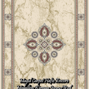 HZE Medallion Kirman ivory-red