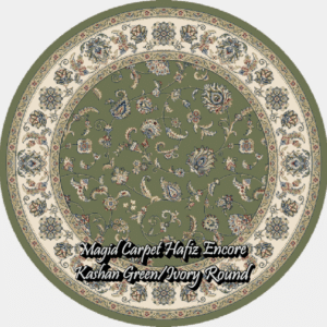 HZE kashan green-ivory round
