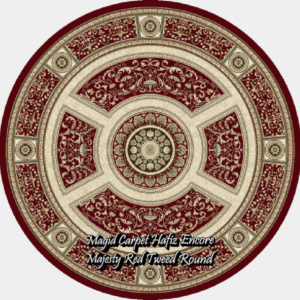 HZE majesty red tweed round