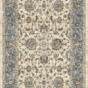 HZE shah abbasi ivory-blue roll