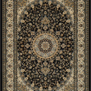 Magid Carpet medallion Isfahan navy
