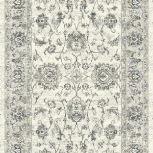 Magid Carpet shah abbasi cream-silver roll runner