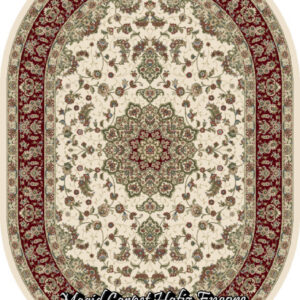 benin ivory-red oval