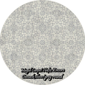 Damask silver-grey oval