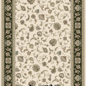 Kashan ivory-black