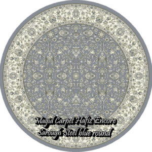 Sarough steel blue round