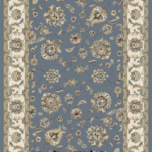 Tabriz blue-ivory