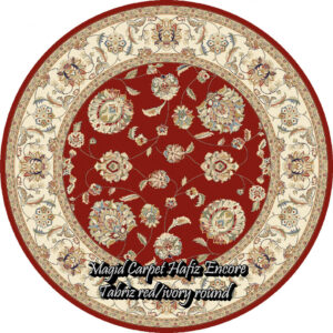 Tabriz red-ivory round
