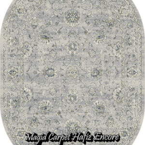 Tabriz50 silver-grey oval