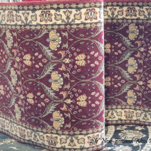 2’6” New-Zealand Wool Roll Runner Red