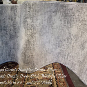 Magid Carpets Hampton Cream-Silver Roll RunnerMagid Carpets Hampton Cream-Silver Roll Runner