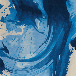 Nourison Symmetry smm01 blue-ivory