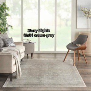 Nourison starry nights stn04 cream-gray